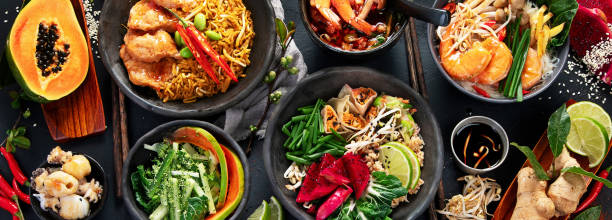 istock Assorted thai food. Asian style banquet. 2153175566