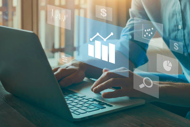 istock Business analytics concept, financial charts and graphs, business intelligence, profit statistics. 2153181346