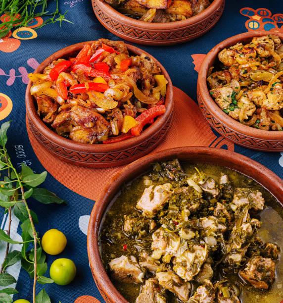 istock Traditional african stews in clay pots 2153182290