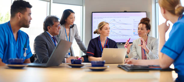 business medical presentation business medical presentation only hospital stock pictures, royalty-free photos & images