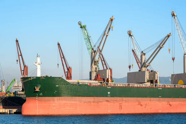 Cargo container ship in Istanbul