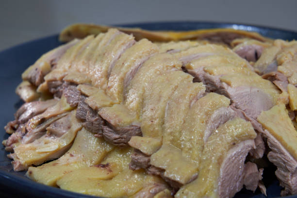 istock A delicious plate of boiled duck, salted duck 2153196096