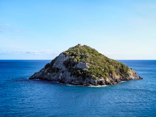 Panoramic view of Bergeggi Island