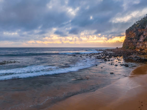 istock Cloud filled sunrise at the seaside 2153200097