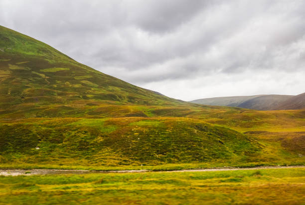 Scottish Lowlands panorama between Kingussie and Pitlochry