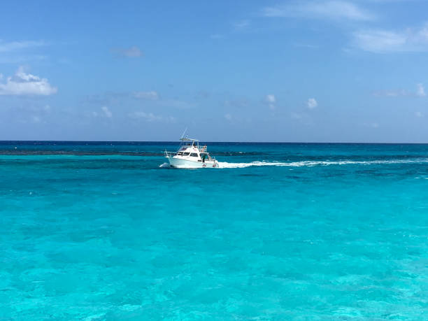 Beautiful Caribbean sea Playacar Beach in Playa del Carmen, Mexico