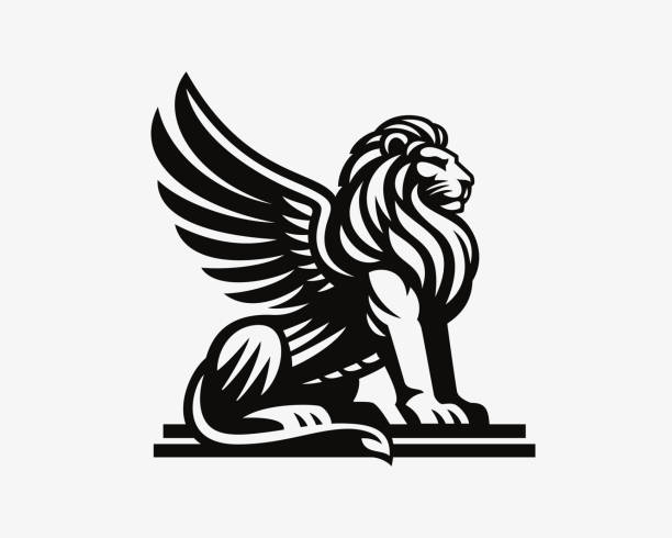стокові ілюстрації на тему сучасний дизайн емблеми lion, який можна редагувати для вашого бізнесу. векторна ілюстрація. - велика кішка