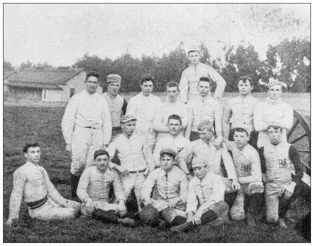 Antique image: University Football Team, San Francisco Boys' High School 1892-3