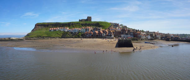 istock Whitby and Abbey Panoramic in Summer Sun, North Yorkshire 2153254374
