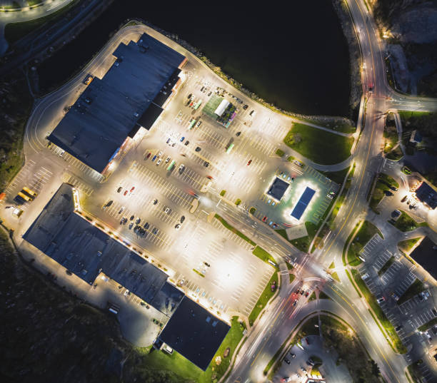 istock Aerial View of Retail Centre 2153254797
