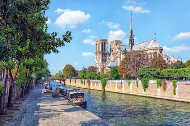istock Notre-Dame cathedral in Paris 2153254987
