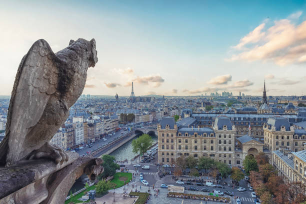istock Notre-Dame cathedral in Paris 2153255018