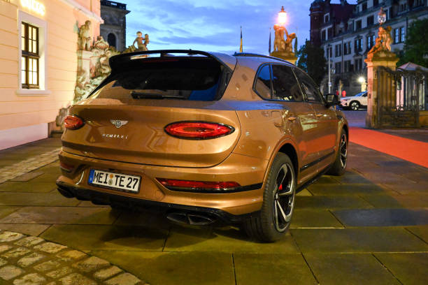 Dresden, Saxony, Germany, April 25, 2024 - A Bentley Bentayga on the streets of Dresden.