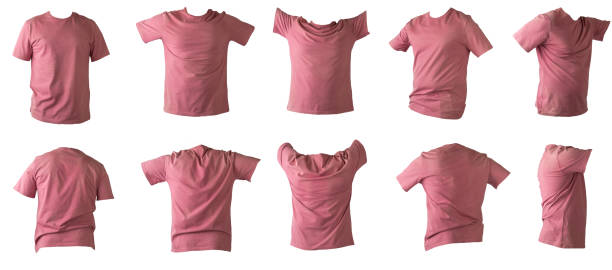 White flying t-shirt isolated on white, tshirt single object,nobody.Basic clothes.