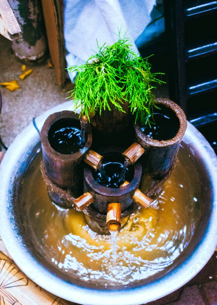 istock Bamboo water fountain, closeup shot. 2153260020