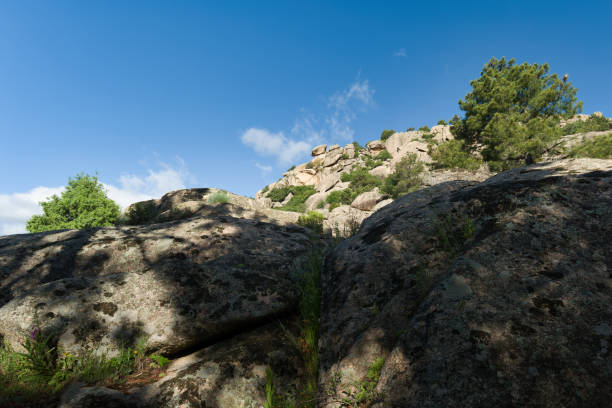 spring mountain view on a sunny day near Madrid, Spain