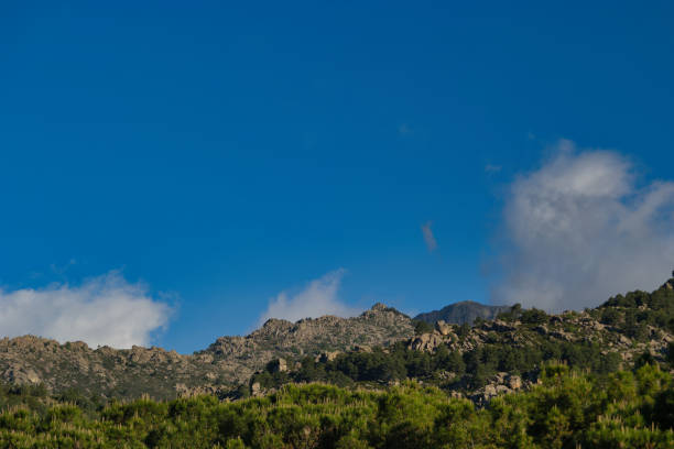spring mountain view on a sunny day near Madrid, Spain