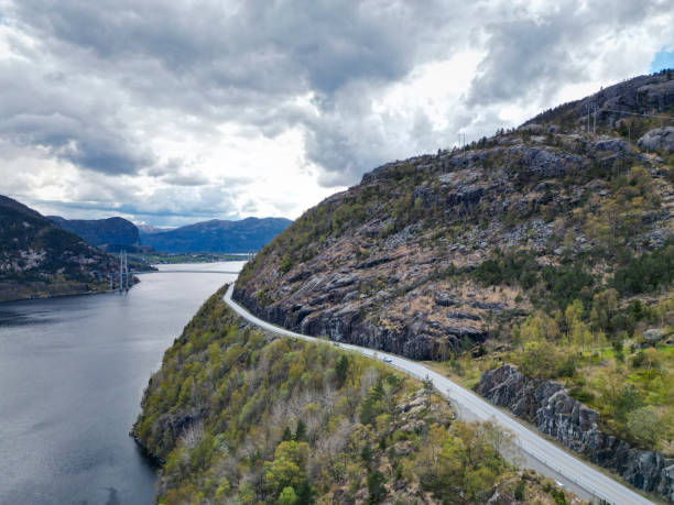istock fjord road, lysefjorden, norway 2153273342