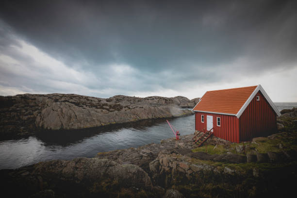 istock little red house, norway 2153273355