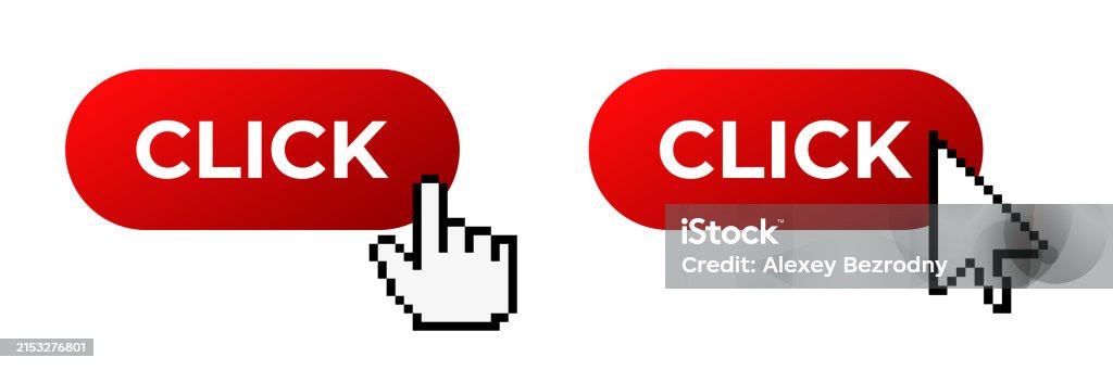 Click Cursor Button Computer Mouse Pointer Stock Illustration ...