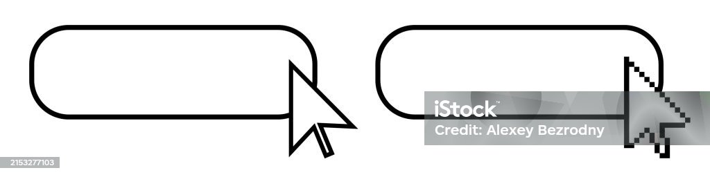 Click Cursor Button Computer Mouse Pointer Stock Illustration ...