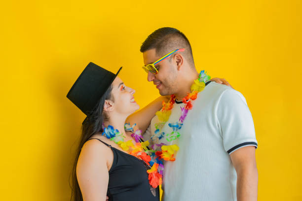 Portrait Of Cute Couple On Summer Vacation