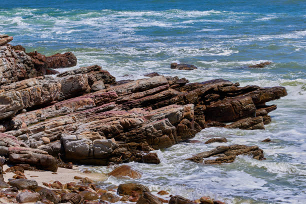 A rocky coastline in the Cape Province, South Africa