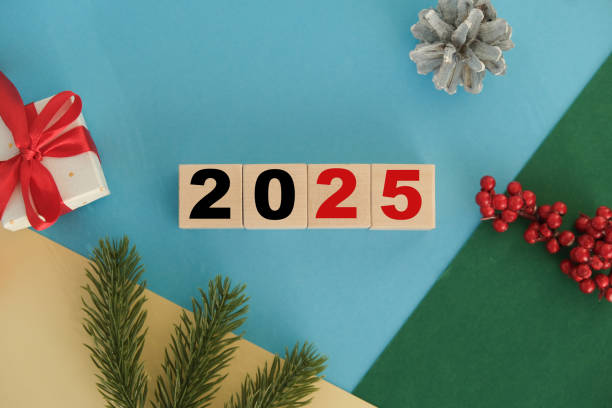 istock 2025 is written on the cubes, happy new year 2153290908
