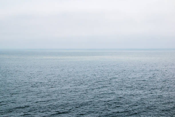 istock View of the sea from the ship's deck on a cloudy day. 2153297432