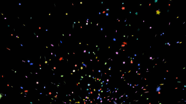 istock Colorful Confetti Stars with depth of field 2153301458
