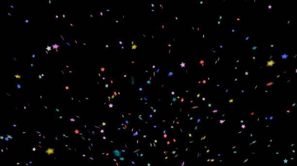 istock Colorful Confetti Stars with depth of field 2153301461