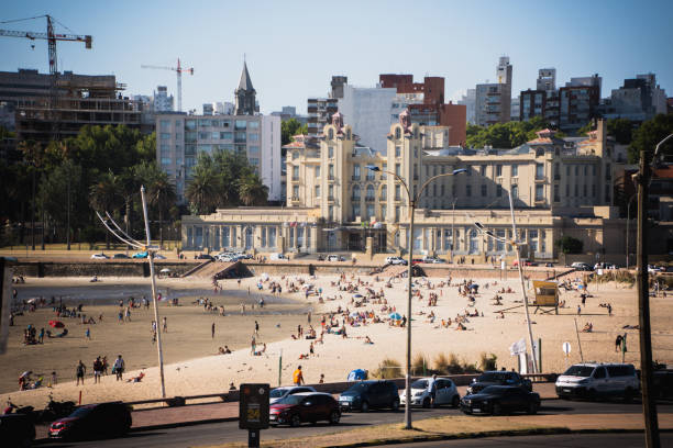 Beach near building, Montevideo