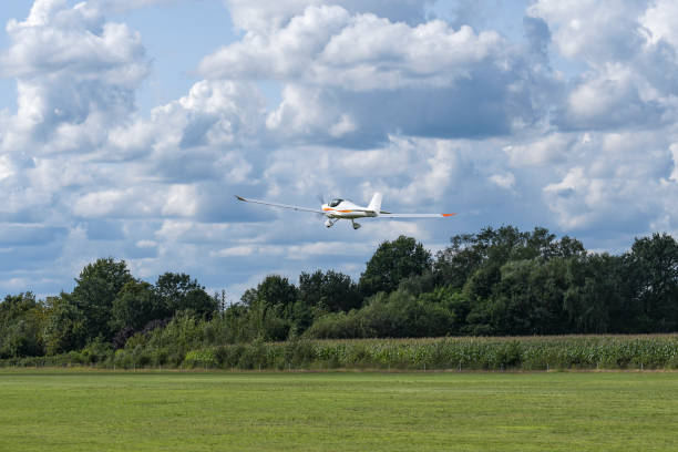 istock Light sport aircraft on takeoff 2153303463