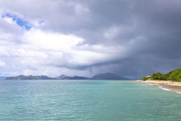 Soaking in the Caribbean island views while visiting St. Kitts and Nevis while on a cruise