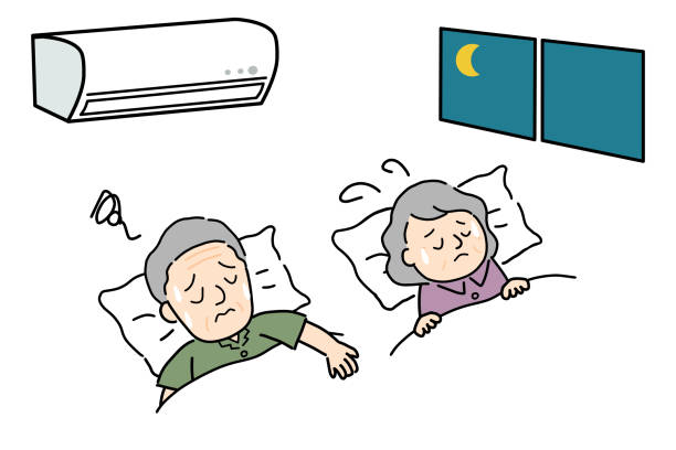 istock A senior couple can't sleep because of the heat 2153307240