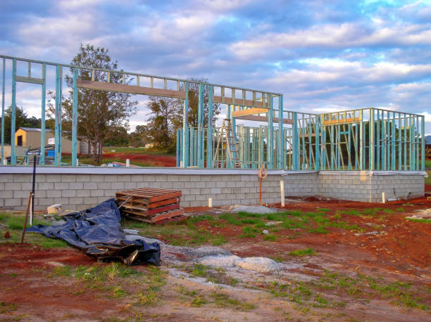 istock Residential house being built 2153320193