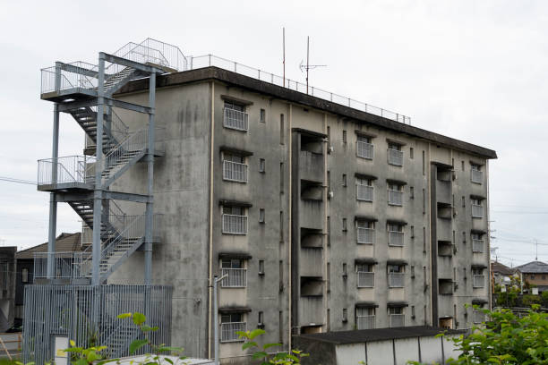 istock A dilapidated public housing building. 2153327913