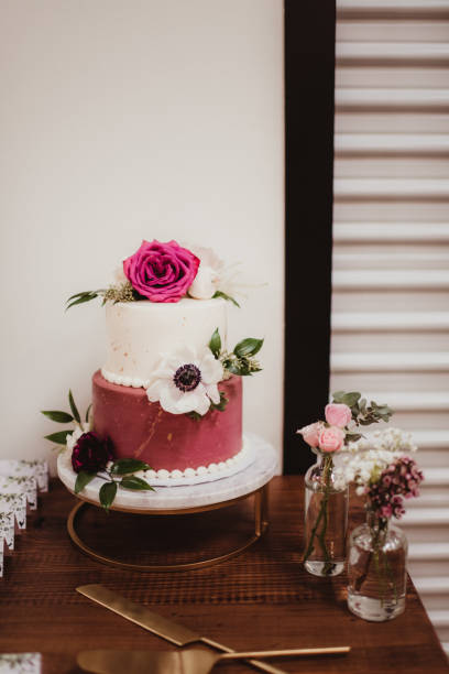 istock Dessert table with colorful wedding cake 2153328210