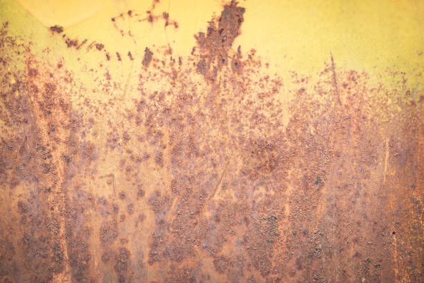 Oxide metal texture yellow color