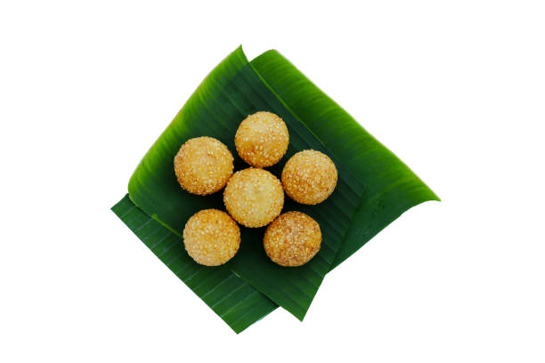 istock Thai snack, Fried mung bean stuffed balls 2153331401