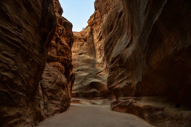 istock Narrow Siq Canyon Path in Petra 2153332436