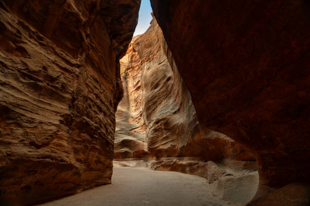 istock Narrow Siq Canyon Path in Petra 2153332462