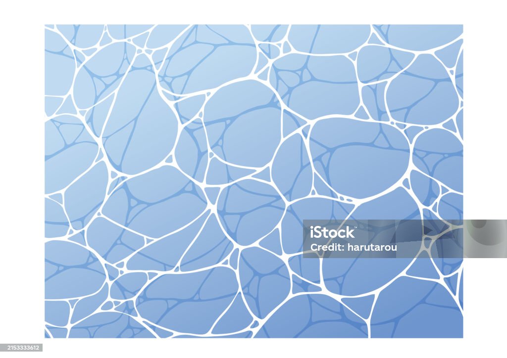Over View Map Water Vector Vector Illustration Of Water Surface With Waves Seen From Above Stock ...