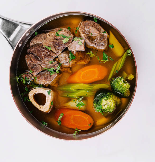 istock Hearty homemade beef and vegetable soup 2153335460