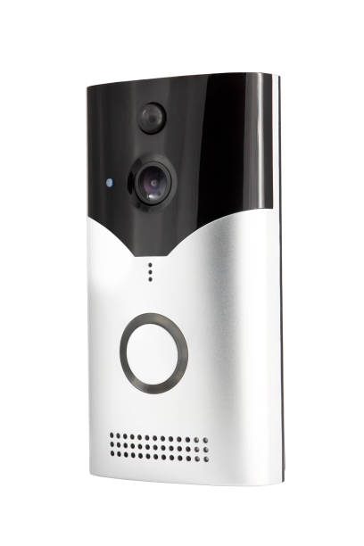 istock doorbell with camera isolated on white background 2153340763