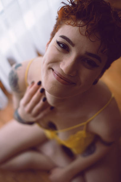 istock Young Beautiful Tattooed Woman 2153346536