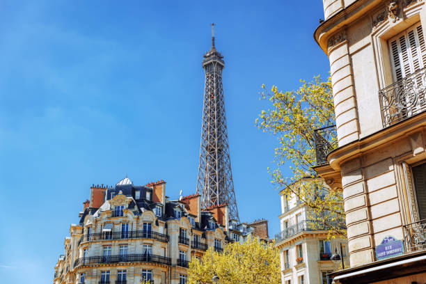 istock Eiffel Tower and Historic Paris Buildings in Spring 2153348069