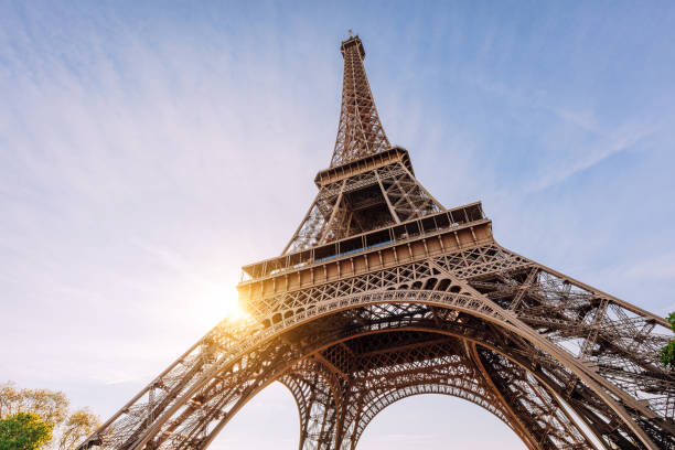 istock Eiffel Tower in Paris at Sunrise with Clear Sky 2153350863