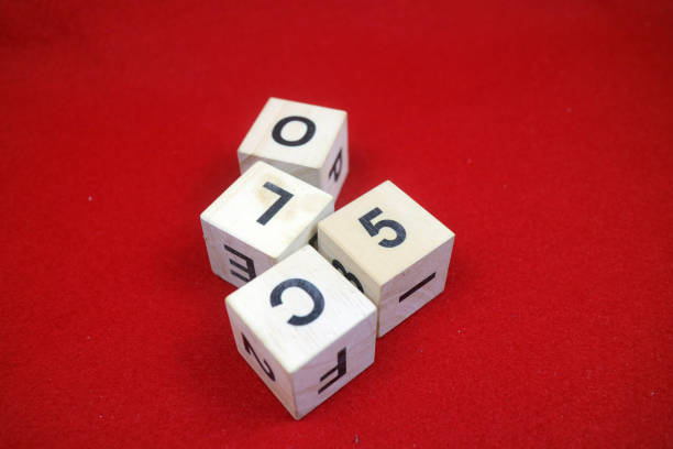 Pair of red dice sixes on white background