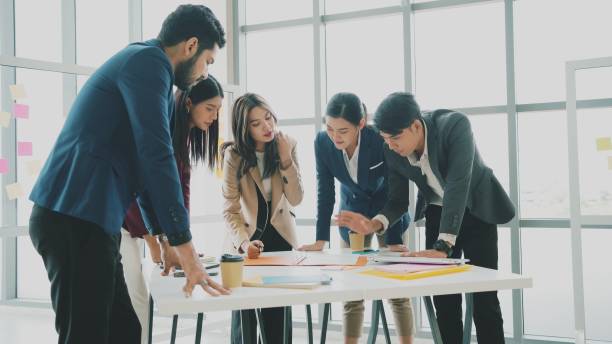 istock Group of business people meeting. 2153351742